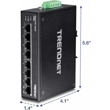 Trendnet 8Pt HI Gigabit POEPlus Switch, TIPG80 TI-PG80